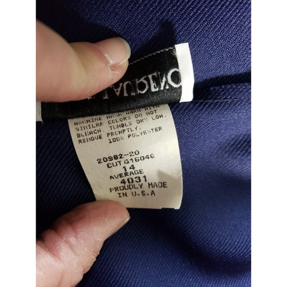 VINTAGE Michel Laurence Pants Sz 14 Blue Elastic Waist Ladies Made in USA NWT - Picture 4 of 12